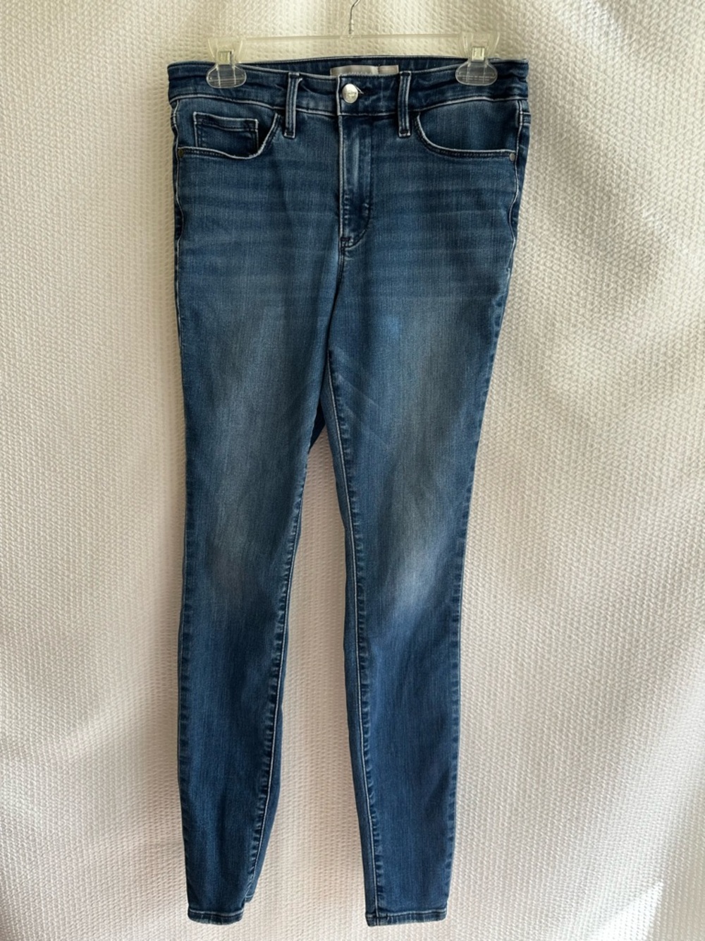 ATHLETA Sculptek Blue Skinny Jeans Size 8 Tall Stretch Sculpting Denim Pants